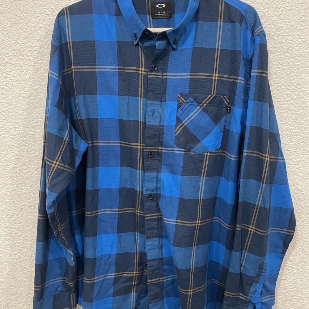 Oakley Men’s Shred Woven Long Sleeve Button Up Shirt Size XXL Hydrolix Cooling